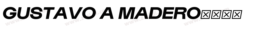 GUSTAVO A MADERO字体转换